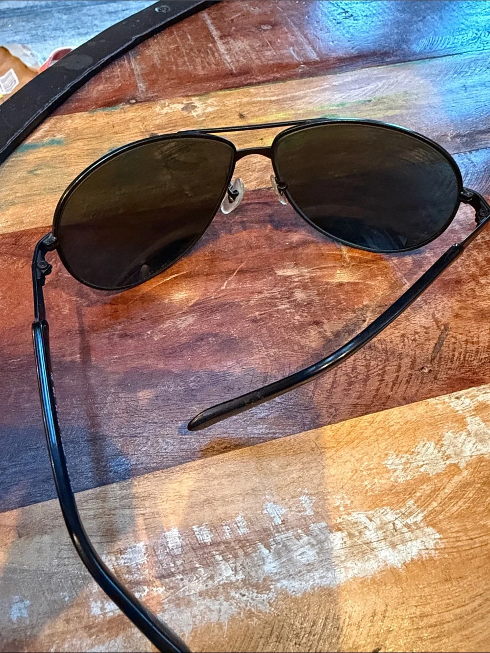 Ray-Ban RB3393 Aviator Sunglasses Black Frame Green G-15 Lenses 64mm